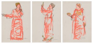 Standing Woman Triptych