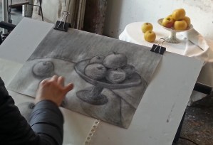 Drawing in Charcoal